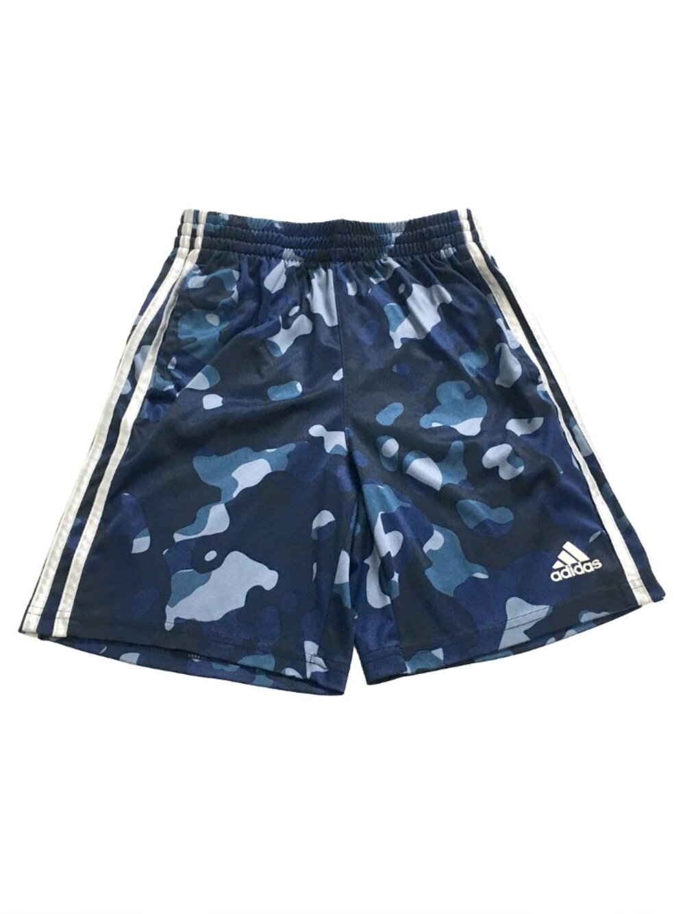 Adidas Boy's Blue Camo Athletic Shorts Size 10 Reg